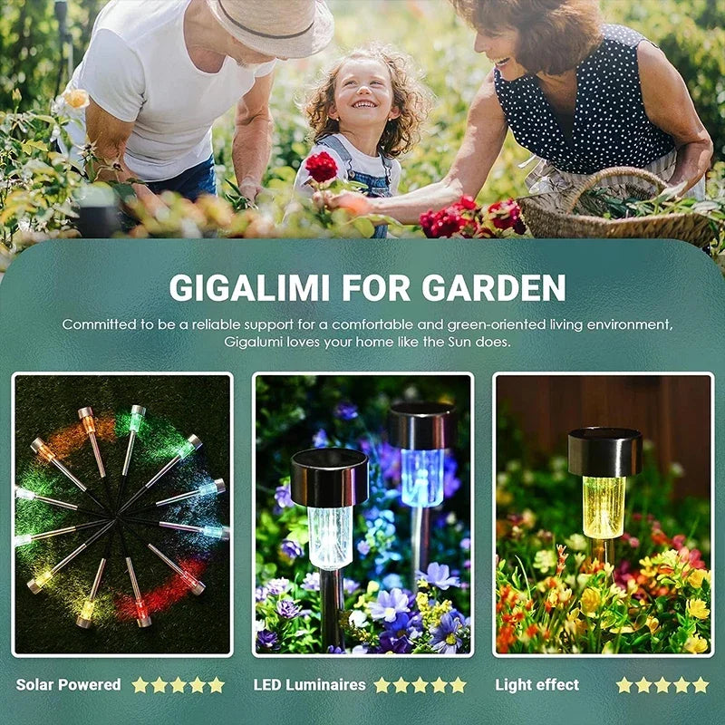 Garden Lights Solar Powered Lamp