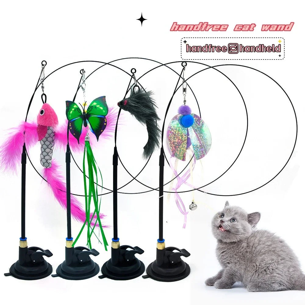 Handfree Bird/Feather Cat Wand