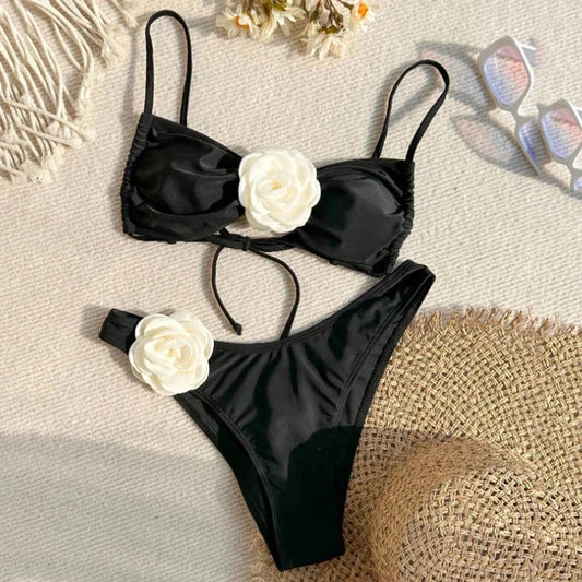 Sexy Flower Bikini Set