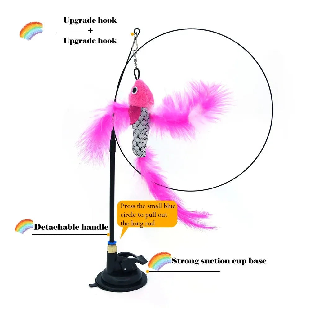 Handfree Bird/Feather Cat Wand