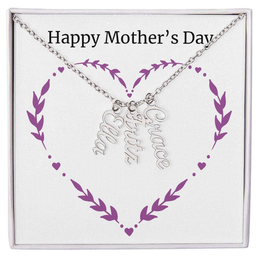 Multi Name Necklace - Happy Mother's Day