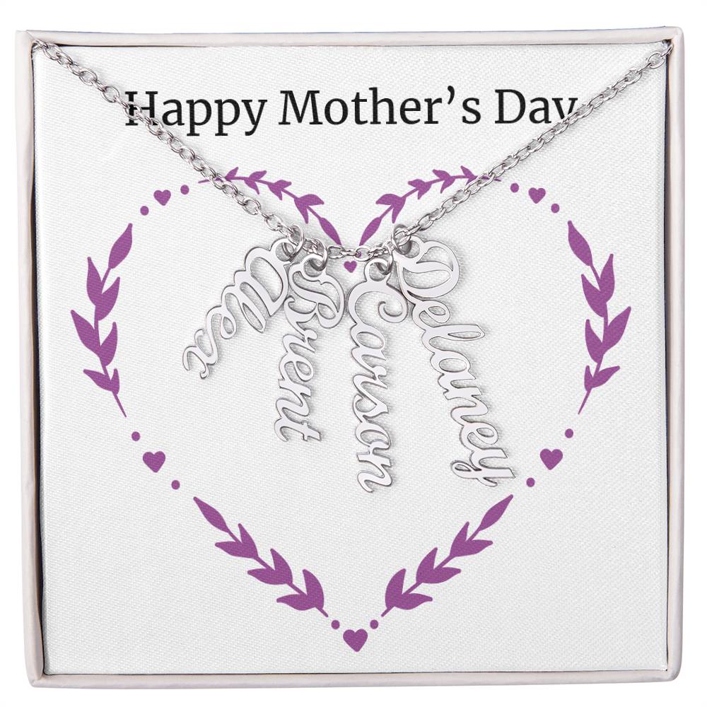 Multi Name Necklace - Happy Mother's Day