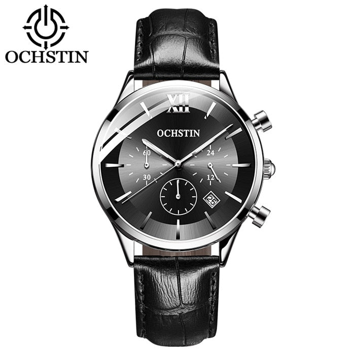 Mens Business Watches Top Brand Luxury Waterproof Chronograph Watch